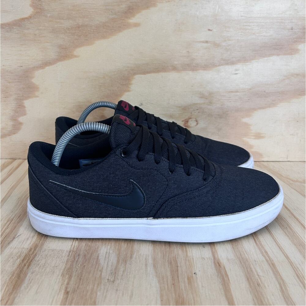 Nike - SB Check Solar Canvas - Sneakers - Black - Men's - 9 - 843896-007